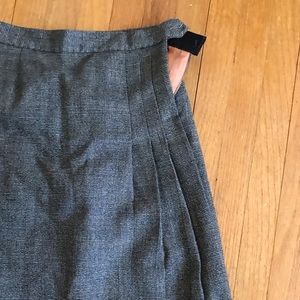Vintage wool pleated skirt